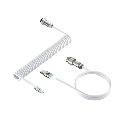 Кабель для клавиатуры Attack Shark C01Pro White USB A to Type C (C01Pro White)