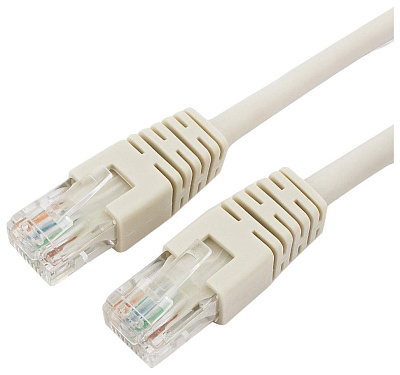 Патч-корд UTP Cablexpert PP6U-1M кат.6, 1м, литой, многожильный (серый) (PP6U-1M)