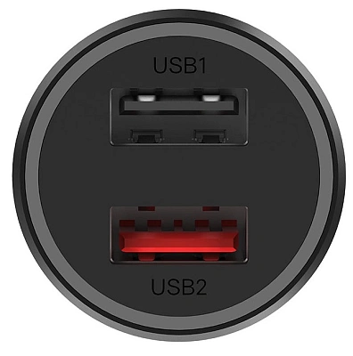 Автомобильное зарядное устройство Xiaomi Mi 37W Dual-Port Car Charger (CC06ZM)