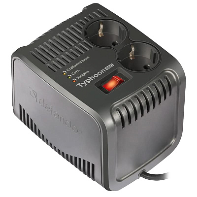 Стабилизатор напряжения Defender AVR Typhoon 600 -200Вт (99032)