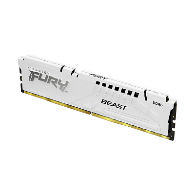 Модуль памяти Kingston FURY Beast White XMP EXPO KF552C40BW-16 DDR5 16GB 5200MHz (KF552C40BW-16)
