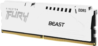 Оперативная память Kingston FURY Beast EXPO DDR5 16GB 5600MT/s, White (KF556C36BWE-16)