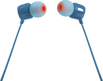 Наушники внутриканальные JBL T110 Blue (JBLT110BLU)