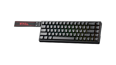 Клавиатура AULA WIN68, Gray Wood switch, Black (WIN68HE Standard BBK)