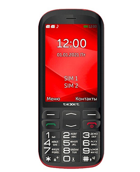 Мобильный телефон TeXet TM-B409 (TM-B409 BLACK-RED)