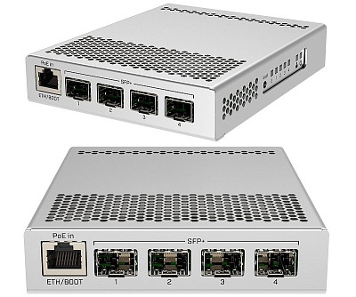 Сетевой коммутатор MikroTik CRS305-1G-4S+IN Cloud Router Switch 4SFP+, 1xGbLAN, 512 Mb (CRS305-1G-4S+IN)