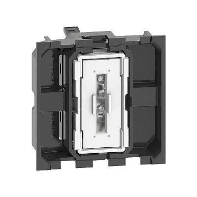 Переключатель Bticino K4003M2A Living Now 10А 2 модуля автоматические клеммы (K4003M2A)