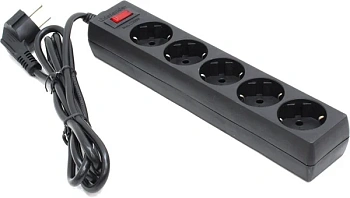 Сетевой фильтр Defender ES LARGO - 5,0 м, 5 розеток черный (ES LARGO - 5) Сетевой фильтр Defender ES LARGO - 5,0 м, 5 розеток черный (ES LARGO - 5)