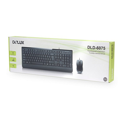 Клавиатура + мышь Delux DLD-6075OUB (DLD-6075OUB)