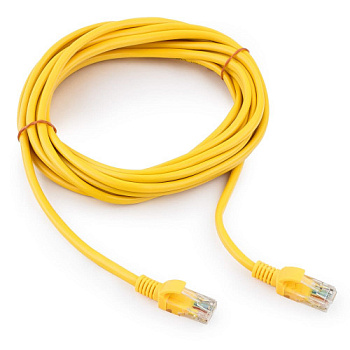 Патч-корд UTP Cablexpert PP12-10M/Y кат.5e, 10м, литой, многожильный (жёлтый) (PP12-10M/Y) Патч-корд UTP Cablexpert PP12-10M/Y кат.5e, 10м, литой, многожильный (жёлтый) (PP12-10M/Y)