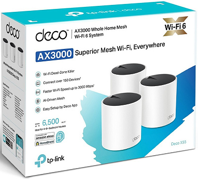 Беспроводная MESH-система Wi-Fi TP-Link Deco X55(3-pack) (Deco X55(3-pack))