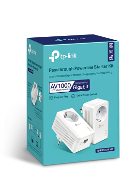 Сетевой адаптер Powerline Tp-Link TL-PA7017P KIT  (TL-PA7017P KIT(EU))