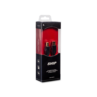 Интерфейсный кабель A-B SHIP SH7013-3B Hi-Speed USB 2.0 30В (SH7013-3B)