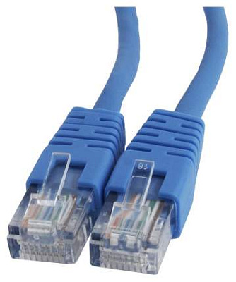 Патч-корд UTP Cablexpert PP12-10M/B кат.5e, 10м, литой, многожильный (синий) (PP12-10M/B)