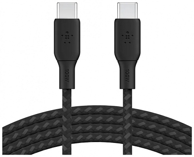 Кабель Belkin USB-C to USB-C, 3M, Black (CAB011BT3MBK)