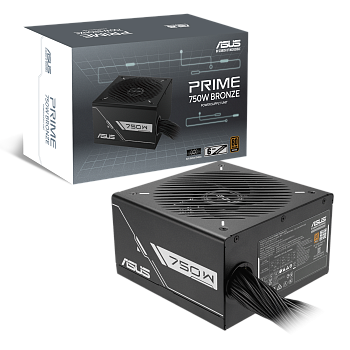 Блок питания ASUS PRIME-750B-BLACK 750W Bronze 80Plus (PRIME-750B-BLACK)