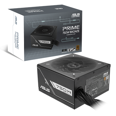 Блок питания ASUS PRIME-750B-BLACK 750W Bronze 80Plus (PRIME-750B-BLACK)