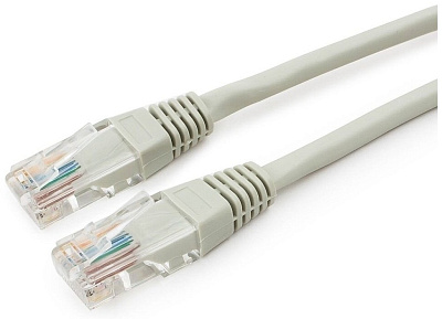 Патч-корд UTP Cablexpert, кат. 5e, 1.5м, серый (PP10-1.5M)