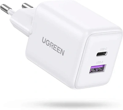 Зарядное устройство на 1xUSB-C+1 USB, 30W, QC3.0, Gan X X516 (65015)