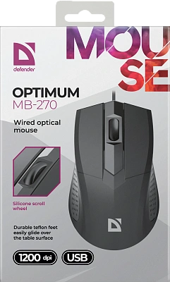 Мышь Defender Optimum MB-270 Black (52271)