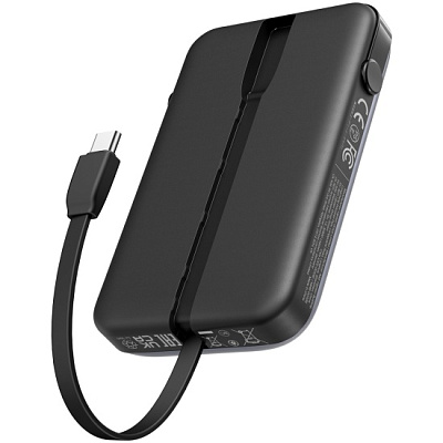 Портативный внешний аккумулятор Ugreen PB511, 10000 mAh, Black (35603B)