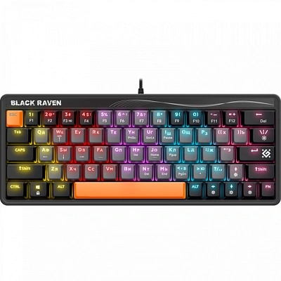 Клавиатура игровая механическая Defender Black Raven GK-417 (45414)