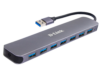 USB HUB 7-port USB 3.0 D-Link DUB-1370, Black (DUB-1370 B2A)
