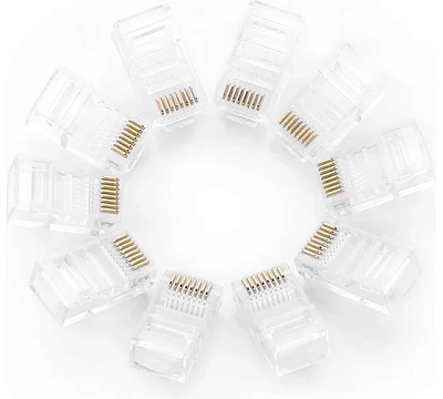 Коннектор UGREEN RJ-45 (UTP) CAT 5e, 100шт., NW110 (50246)  (50246_100)