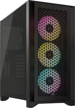Корпус Corsair iCUE 4000D RGB AirFlow Tempered Glass Black (CC-9011240-WW)