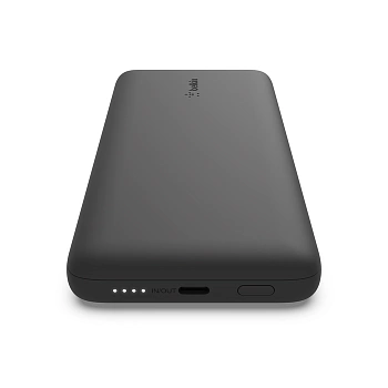 Портативный аккумулятор Belkin 10000mAh 23W integrated cables Black (BPB006BTBLK)