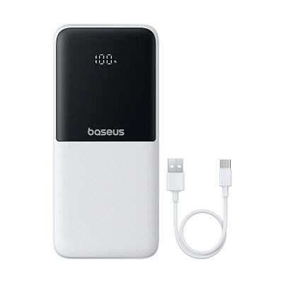 Портативный внешний аккумулятор Baseus Lipow, 10000mAh 22.5W - White (P10079101213-00)