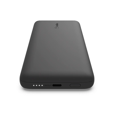Портативный аккумулятор Belkin 10000mAh 23W integrated cables Black (BPB006BTBLK)