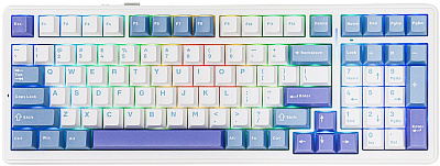 Клавиатура Aula F99, white-blue-purple (F99 white-blue-purple)
