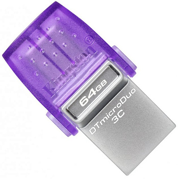 USB Флеш 64GB 3.0 Kingston OTG DTDUO3CG3/64GB металл (DTDUO3CG3/64GB)