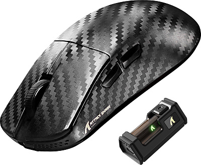 Мышь Attack Shark R11 Ultra Weave Black (R11Ultra Phantom Shark (Weave Black))