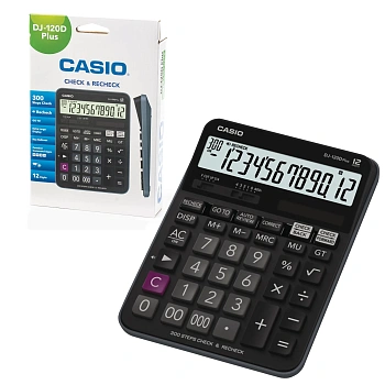 Калькулятор настольный CASIO DJ-120DPLUS-W-EP (DJ-120DPLUS-W-EP)
