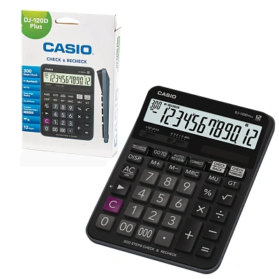 Калькулятор настольный CASIO DJ-120DPLUS-W-EP (DJ-120DPLUS-W-EP)