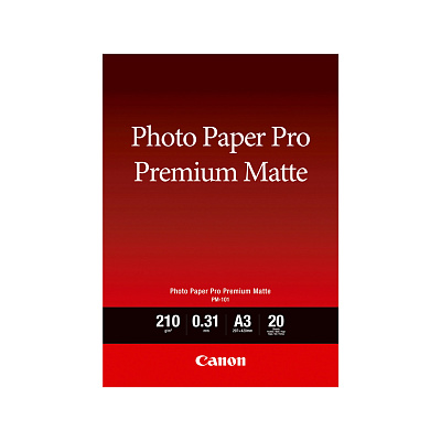 Матовая фотобумага Canon Pro Premium Matte PM-101 A3, 20 шт. (8657B006AA)