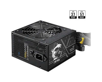 Блок питания MSI  750W, MAG A750BN PCIE5 II, ATX, 80+ BRONZE Черный (MAG A750BN PCIE5 II)