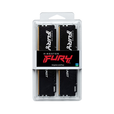 Комплект модулей памяти Kingston FURY Beast KF552C40BBK2-32 DDR5 32GB (Kit 2x16GB)  (KF552C40BBK2-32)
