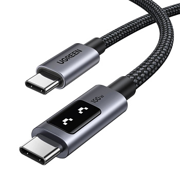 Кабель USB C - USB C, 100W, 0.5m, Smart DigitalDisplay, L509 (45612)