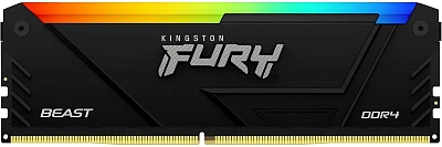 Оперативная память Kingston Fury Beast RGB DDR4 DIMM 8Gb 3200MHz (KF432C16BB2A/8WP)