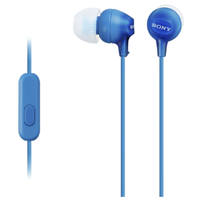 Гарнитура Sony MDR-EX14AP, 1.2m, Blue (MDR-EX14AP/BLUE)