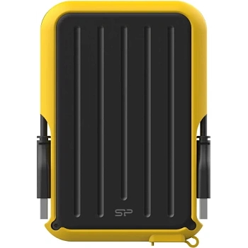 Внешний жесткий диск HDD USB 2 TB Silicon Power, A66, USB 3.2, black-yellow (SP020TBPHD66SS3Y) ( SP020TBPHD66SS3Y)