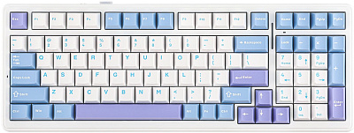 Клавиатура Aula F99, white-blue-purple (F99 white-blue-purple)