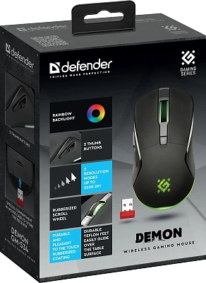 Мышь Defender Demon GM-534, Black (52534)