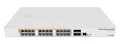 Сетевой коммутатор MikroTik CRS328-24P-4S+RM  Cloud Router Switch, 24x1000 (All PoE, 500W), 4SFP+ (CRS328-24P-4S+RM)