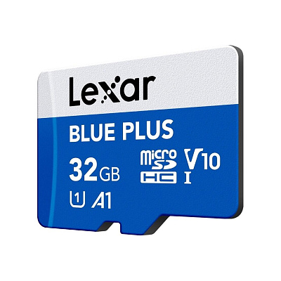 Карта памяти Lexar Blue plus LMSBLPL032G-BNANG 32GB + адаптер (LMSBLPL032G-BNANG)