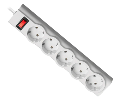 Сетевой фильтр Defender ILS 351, 5 розеток, 1.8м, White (99351)