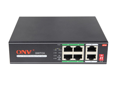 Коммутатор PoE  4-портовый (ONV-H1064PLD) (H1064PLD)